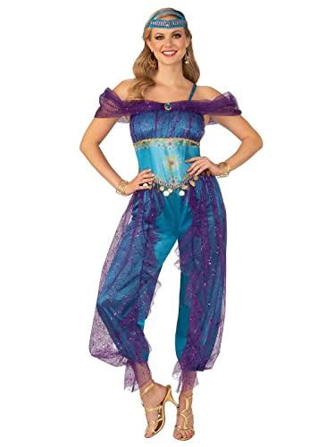 Bristol Novelty 700881S000 Dschinn-Kostüm, für Damen/Erwachsene, blau/mehrfarbig, Größe S Halloween Bristol Novelty 700881S000 Dschinn-Kostüm, für Damen/Erwachsene, blau/mehrfarbig, Größe S Halloween von Bristol Novelty