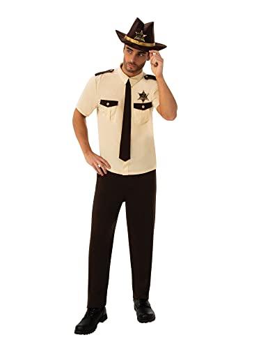 Bristol Novelty AF164 US-Sheriff (BN-Original), Größe XL, Men, Schwarz, Beige von Bristol Novelty