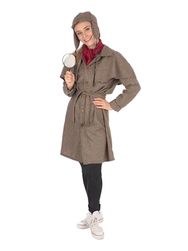 Bristol Novelty AF171S Detektiv, für Damen, Größe S, Women, Brown Bristol Novelty AF171S Detektiv, für Damen, Größe S, Women, Brown von Rubie's