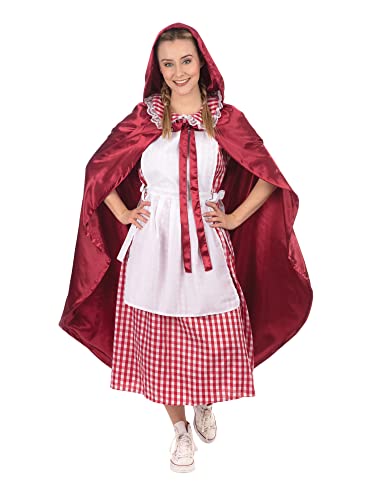 Bristol Novelty AF172M Klassisches Rotkäppchen, für Damen, Größe M, Women, Red, White von Bristol Novelty