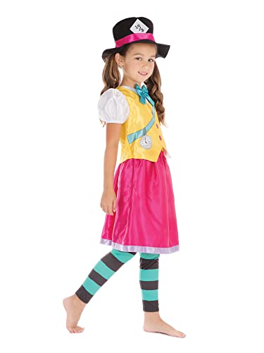 Bristol Novelty CF177X Hutmacher Kostüm, Mädchen, Multi-Colour, 10-12 Jahre Bristol Novelty CF177X Hutmacher Kostüm, Mädchen, Multi-Colour, 10-12 Jahre von Bristol Novelty