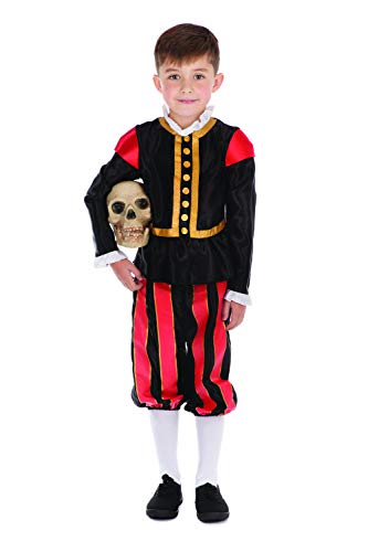 Bristol Novelty CF197 William Shakespeare Kostüm, Jungen, Black,red, Gold, 6-8 Jahre Bristol Novelty CF197 William Shakespeare Kostüm, Jungen, Black,red, Gold, 6-8 Jahre von Bristol Novelty
