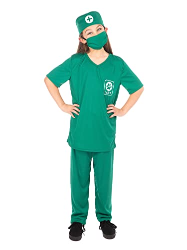 Bristol Novelty CF239XL Tierarzt-Kostüm, für Kinder, Größe XL, unisex, grün, 10–12 Jahre alt Halloween Bristol Novelty CF239XL Tierarzt-Kostüm, für Kinder, Größe XL, unisex, grün, 10–12 Jahre alt Halloween von Bristol Novelty