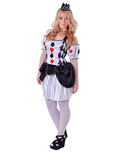 Bristol Novelty TC106 Harlekin Kostüm, Damen, Mehrfarbig, S von Rubie's