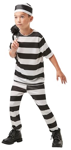 Fancy Me Jungen Mädchen Gefangene Räuber Überführen Einbrecher Bill Büchertag Halloween Kostüm Verkleiden Outfit 3-10 Jahre - Schwarz, Schwarz/weiß, 10-12 Years Fancy Me Jungen Mädchen Gefangene Räuber Überführen Einbrecher Bill Büchertag Halloween Kostüm Verkleiden Outfit 3-10 Jahre - Schwarz, Schwarz/weiß, 10-12 Years von Fancy Me