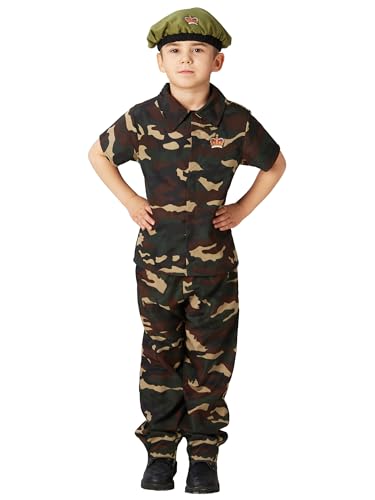 Fancy Me Jungen Tarnfarbe Soldaten Streitkräfte Militär Armee Junge Kostüm Kleid Outfit 3-8 Jahre - 122-128 Fancy Me Jungen Tarnfarbe Soldaten Streitkräfte Militär Armee Junge Kostüm Kleid Outfit 3-8 Jahre - 122-128 von Rubie's