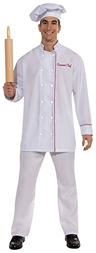 Forum Novelties Men's Gourmet Chef Costume, White, One Size Forum Novelties Men's Gourmet Chef Costume, White, One Size von Rubie's