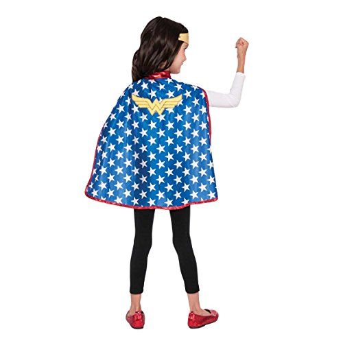 Generique - Wonder Woman Kostümset für Kinder blau-weiß von Generique -