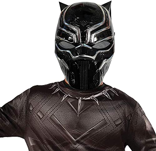 Marvel Rubie's 39218NS Avengers Black Panther Deluxe Kinder Maske Kostüm Accessoire, Jungen, One Size, World Book Day von Marvel