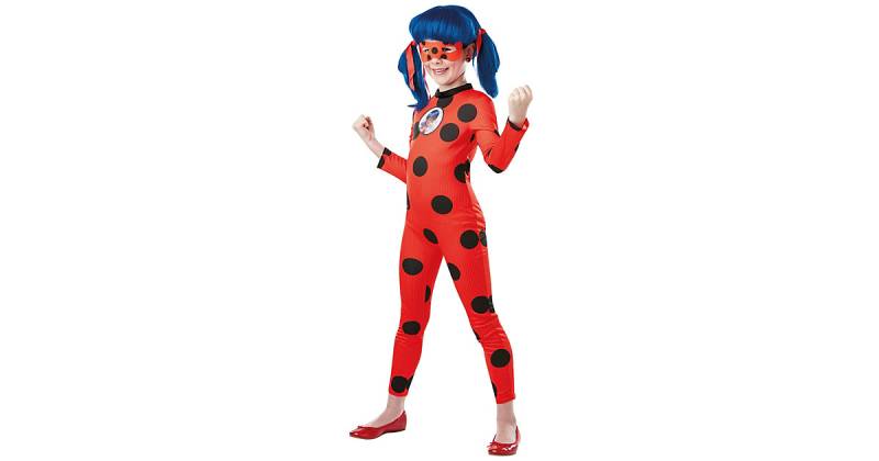 Kinderkostüm Miraculous Deluxe rot-kombi Gr. 104 Mädchen Kinder von Rubie´s
