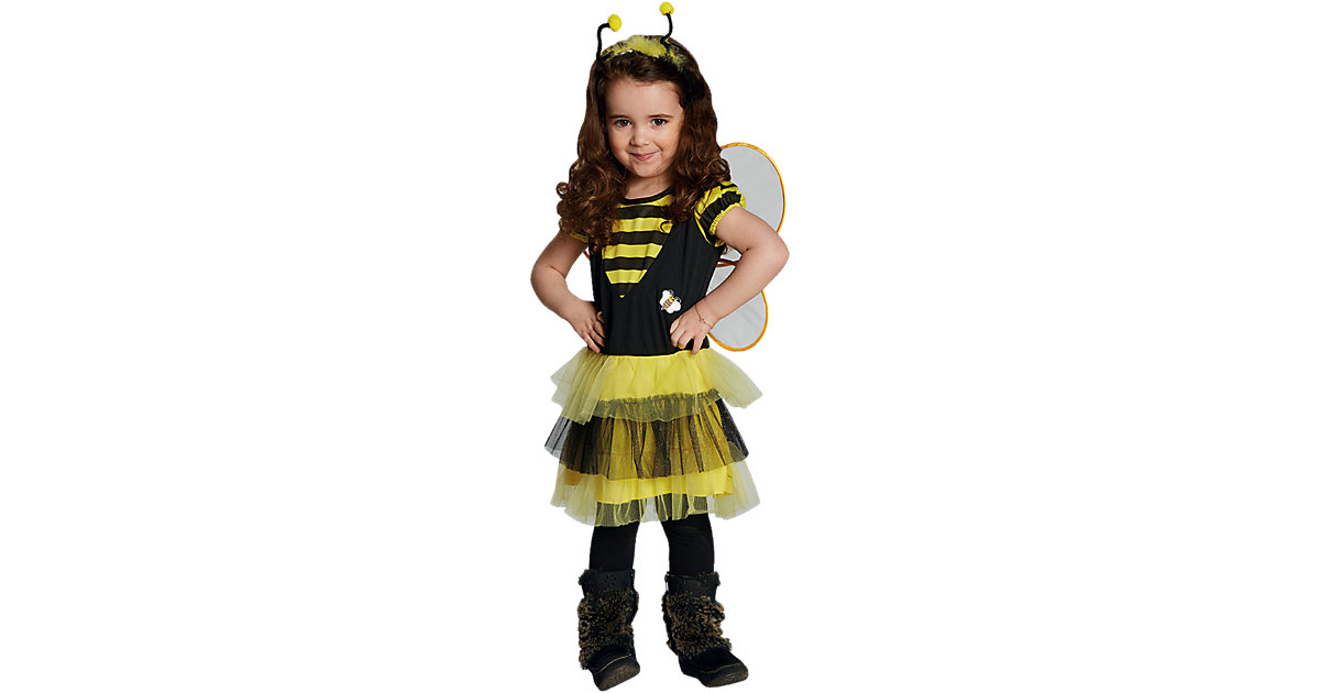 Kostüm Bienchen schwarz/gelb Gr. 92 Mädchen Kleinkinder von Rubie´s