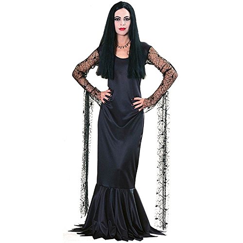 Official Addams Family Morticia costume for women Halloween Fancy Dress Large Official Addams Family Morticia costume for women Halloween Fancy Dress Large von Rubie's