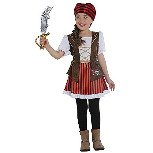 Rubie's Kinder Kostüm Piratin Kleid Piratenkostüm Karneval Fasching Gr.140 von Rubies