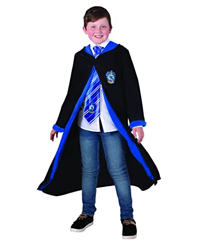 RUBIE'S Harry Potter offizielles Ravenclaw-Kleid für Kinder, 11-14 Jahre, Kostüm, schwarzes Kleid mit Kapuze – für Halloween, Karneval – Geschenkidee zu Weihnachten von Rubie's