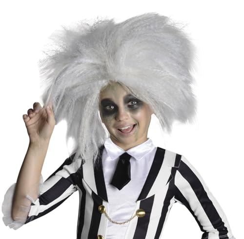 RUBIE'S Official 36630NS Beetlejuice-Perücke zum Kinder-Kostüm, Einheitsgröße Halloween von RUBIE'S