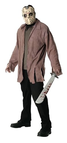RUBIE'S Official Men's Jason Kostüm für Erwachsene - Standard, Braun Halloween von RUBIE'S