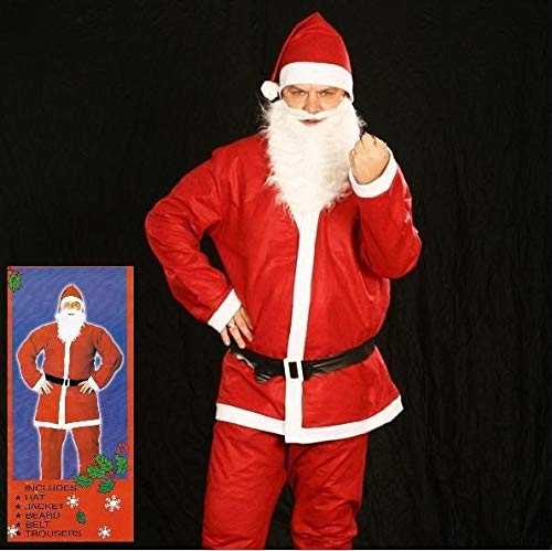 Rainbow Weihnachtsmann Kostüm Santa Claus Nikolauskostüm Komplett 5-teilig Set Rainbow Weihnachtsmann Kostüm Santa Claus Nikolauskostüm Komplett 5-teilig Set von Rainbow