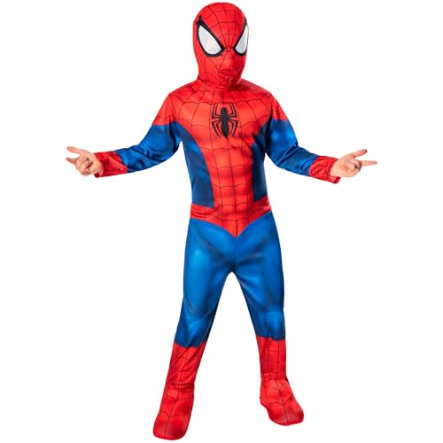 Rubie's Spider-Man, Spider-Man klassisches Jungenkostüm, Blau/Rot, 7—8 Jahre (122-128 cm) von Rubie´s