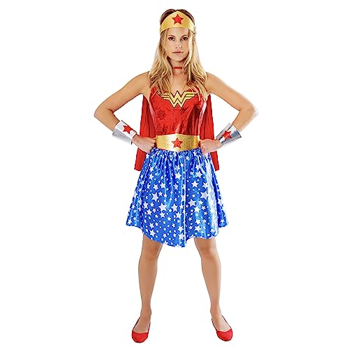Rubies 1000701M Wonderwoman Erwachsenenkostüm für Erwachsene, mehrfarbig, 42-44, Halloween, Halloween Rubies 1000701M Wonderwoman Erwachsenenkostüm für Erwachsene, mehrfarbig, 42-44, Halloween, Halloween von Rubie's