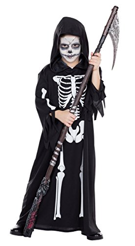 Rubie's Kinder Kostüm Skelett Totengräber Henker Karneval Halloween Gr.128 von Rubie's