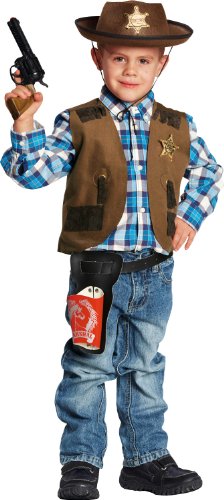 Rubie's 12727-164 Generique Cowboy Kinder Wilder Westen Kostüm-Accessoire braun 128/134 (8-9 Jahre, L), Multi-Colored von Rubie's