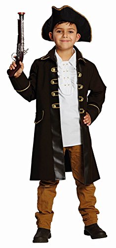 4U-Onlinehandel Piratenmantel Gr. 104 Fasching Karneval Kostüm Halloween Verkleiden Party von 4U-Onlinehandel