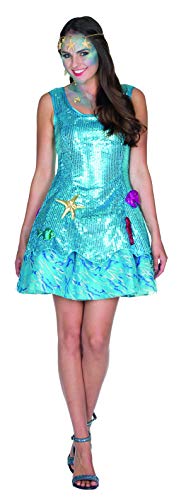 Rubie's 13237-38 Meeresprinzessin, Damen Kleid, Karneval (38), Multi-Colored von Rubie's