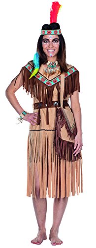 Rubie's 13255-34 Cherokee Indianerin Kostüm kurz Hellbraun Indianer Western Kleid für Damen, Multi-Colored Rubie's 13255-34 Cherokee Indianerin Kostüm kurz Hellbraun Indianer Western Kleid für Damen, Multi-Colored von Rubie's