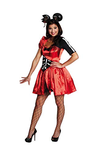 Rubie's 13715-40 Generique-Sexy Zombie-Maus-Kostüm für Damen rot-schwarz-weiß von Rubie's