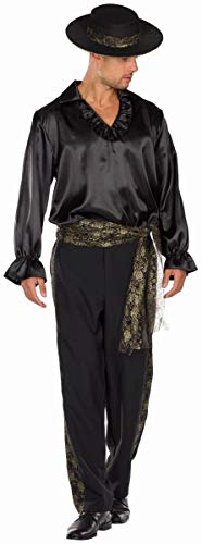 Rubie's 14461-58 Herren Kostüm Spanier Flamenco-Tänzer Mariachi Don Miguel schwarz Fasching (58), Multi-Colored von RUBIE'S