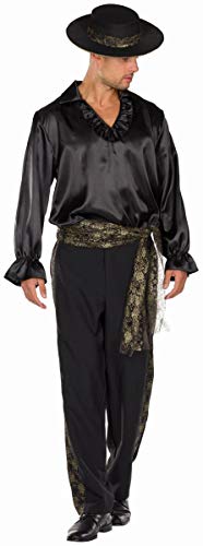 Rubie's 14461-58 Herren Kostüm Spanier Flamenco-Tänzer Mariachi Don Miguel schwarz Fasching (58), Multi-Colored von Rubie's