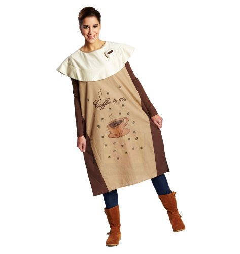 Rubie's 14747-S Faschingskostüm-Coffee to go Gr. S, Multi-Colored von Rubie's