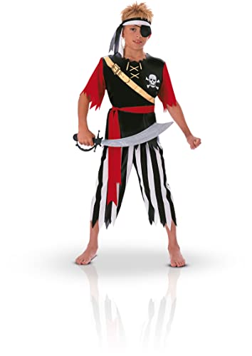 Rubie’s 156524S Pirat Piratenkostüm, Kinder, Jungen, Schwarz, 3-4 Jahre von Rubie’s
