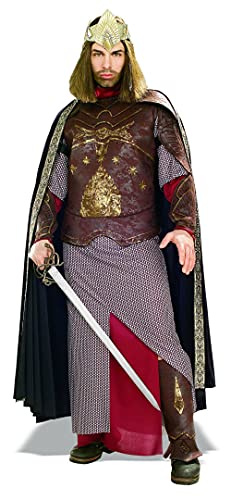 Rubie's 3 56032 - Deluxe Aragon King of Gondor Kostüm, Größe M/L, braun/beige/rot/gold von Rubies