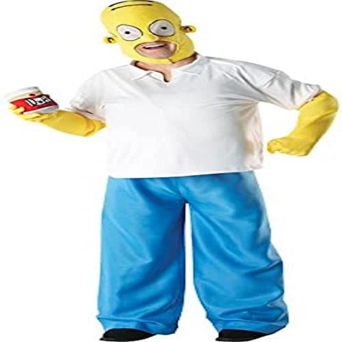 Rubie's 3 880653 STD - Homer Simpson Erwachsene Deluxe Kostüm, Standardgröße, weiß/gelb Rubie's 3 880653 STD - Homer Simpson Erwachsene Deluxe Kostüm, Standardgröße, weiß/gelb von Rubies
