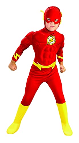 Rubie's 3 882308 - The Flash Deluxe Muscle Chest Kind, Größe:M;Farbe:Rot Rubie's 3 882308 - The Flash Deluxe Muscle Chest Kind, Größe:M;Farbe:Rot von Rubie's
