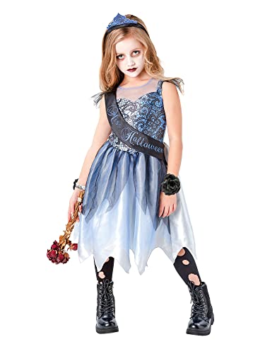 Rubie's Official Miss Halloween, Gotisches Halloween-Kinderkostüm, Braut, Abschlussball, Königin, Größe Small Alter, 3-4 Jahre Halloween Rubie's Official Miss Halloween, Gotisches Halloween-Kinderkostüm, Braut, Abschlussball, Königin, Größe Small Alter, 3-4 Jahre Halloween von Rubie's