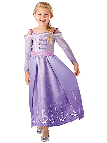 Rubie's Official Disney Frozen 2 Elsa Deluxe Prolog-Kleid, Kostüm für Kinder, Größe 9 - 10 Jahre von Rubies