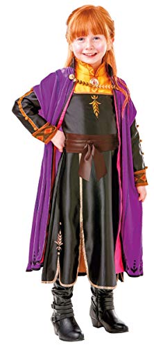 Rubie's Offizielles Disney Frozen 2, Anna Premium Kleid, Kinderkostüm (Mehrfarbig, Medium 5–6 Jahre) Rubie's Offizielles Disney Frozen 2, Anna Premium Kleid, Kinderkostüm (Mehrfarbig, Medium 5–6 Jahre) von Rubie's