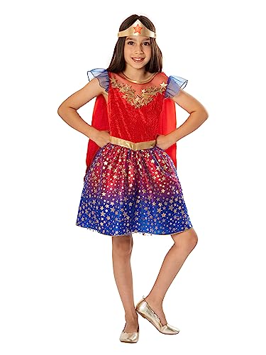 Rubie's 3012279-10 Wonder Women Mädchen Hauptkostüm für Damen, mehrfarbig, 9-10 Jahre Halloween Rubie's 3012279-10 Wonder Women Mädchen Hauptkostüm für Damen, mehrfarbig, 9-10 Jahre Halloween von Rubie's