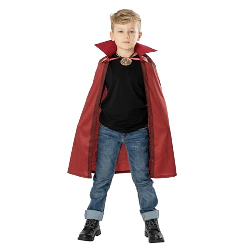 Rubies Offizielles Marvel Dr. Strange in the Multiverse of Madness Dr. Strange Cape und Medaillon Kinder-Kostüm, Alter 5–8 Jahre von Rubie's