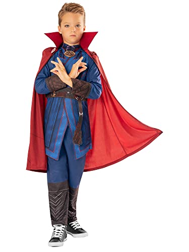Rubies offizielles Marvel Dr Strange im Multiversum des Wahnsinns Dr Strange Deluxe Kinderkostüm, Kinder Kostüm, Alter 5-6 Jahre, Welttag des Buches von Rubie's