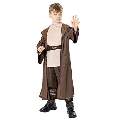 Rubie's 3014763-4 OBI Wan Kenobi Deluxed Kinderkostüm, Jungen, wie abgebildet, S Halloween von Rubie's