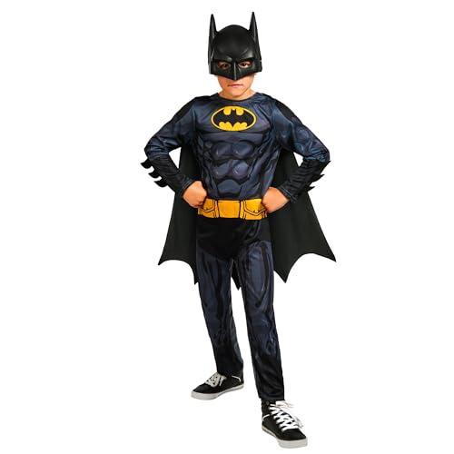 Rubie's 3014995-6000 Batman Kinderkostüm, Alter 5-6 Jahre, Jungen, Mehrfarbig Halloween Rubie's 3014995-6000 Batman Kinderkostüm, Alter 5-6 Jahre, Jungen, Mehrfarbig Halloween von Rubie's