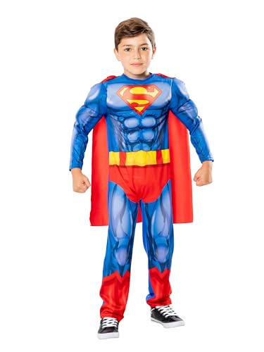 Rubie's 3016267-8 Superman-Kinderkostüm Kinder Verkleidung, Jungen, mehrfarbig, 7-8 Jahre von Rubie's