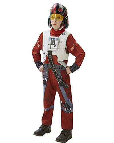 Rubie's 3620265 - EP7 X-Wing Fighter deluxe child, M, rot/weiß von Rubie's