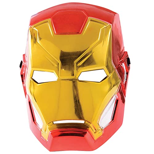 Rubies 39216NS Iron Halbmaske, boys, rot, Einheitsgröße Halloween von Rubies