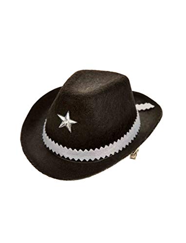Kostüm Zubehör Miniatur Cowboyhut in schwarz kleiner Hut zum Western von Rubie's