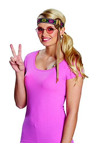 Rubie's 6140816-STD NEU Hippie-Stirnband mit Peace-Zeichen, Bunt von Rubie's