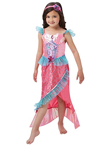 Rubie's 620501M Offizielles Deluxe Meerjungfrau Prinzessin Kostüm, Mädchen, Medium. Halloween von Rubie's